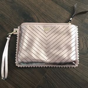 Victoria’s Secret Metallic Pink/ Blush Wristlet